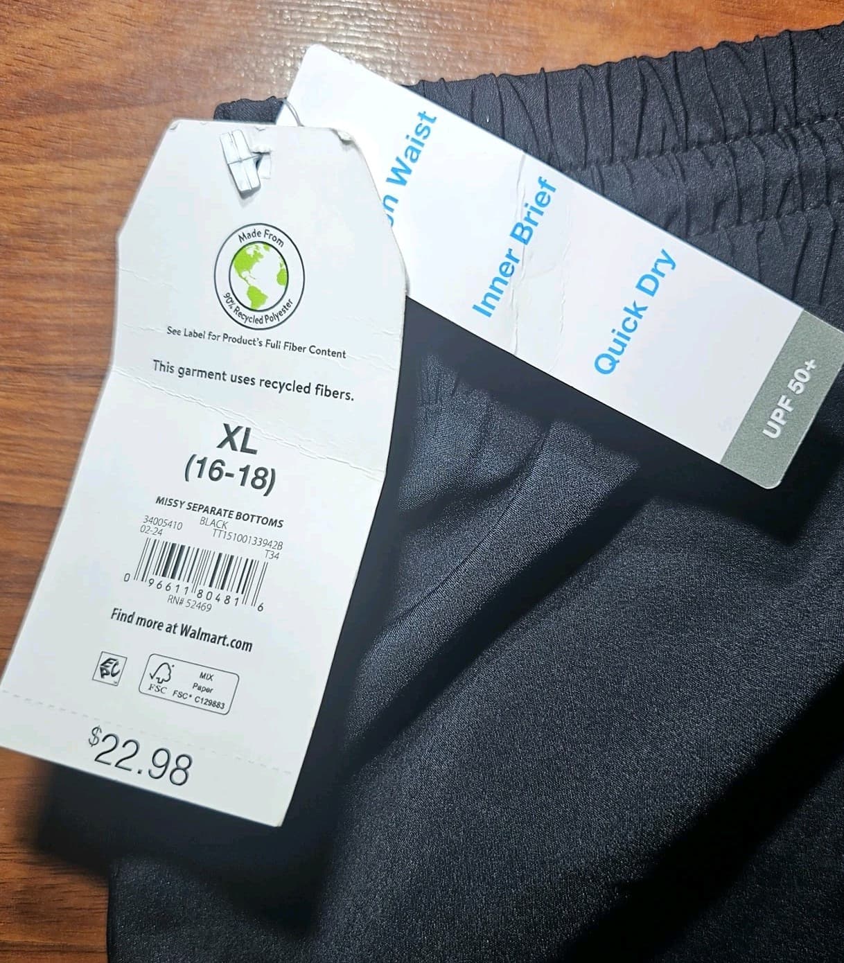 Time And True Missy Separate Bottoms Black Shorts Xl - Thumbnail 4