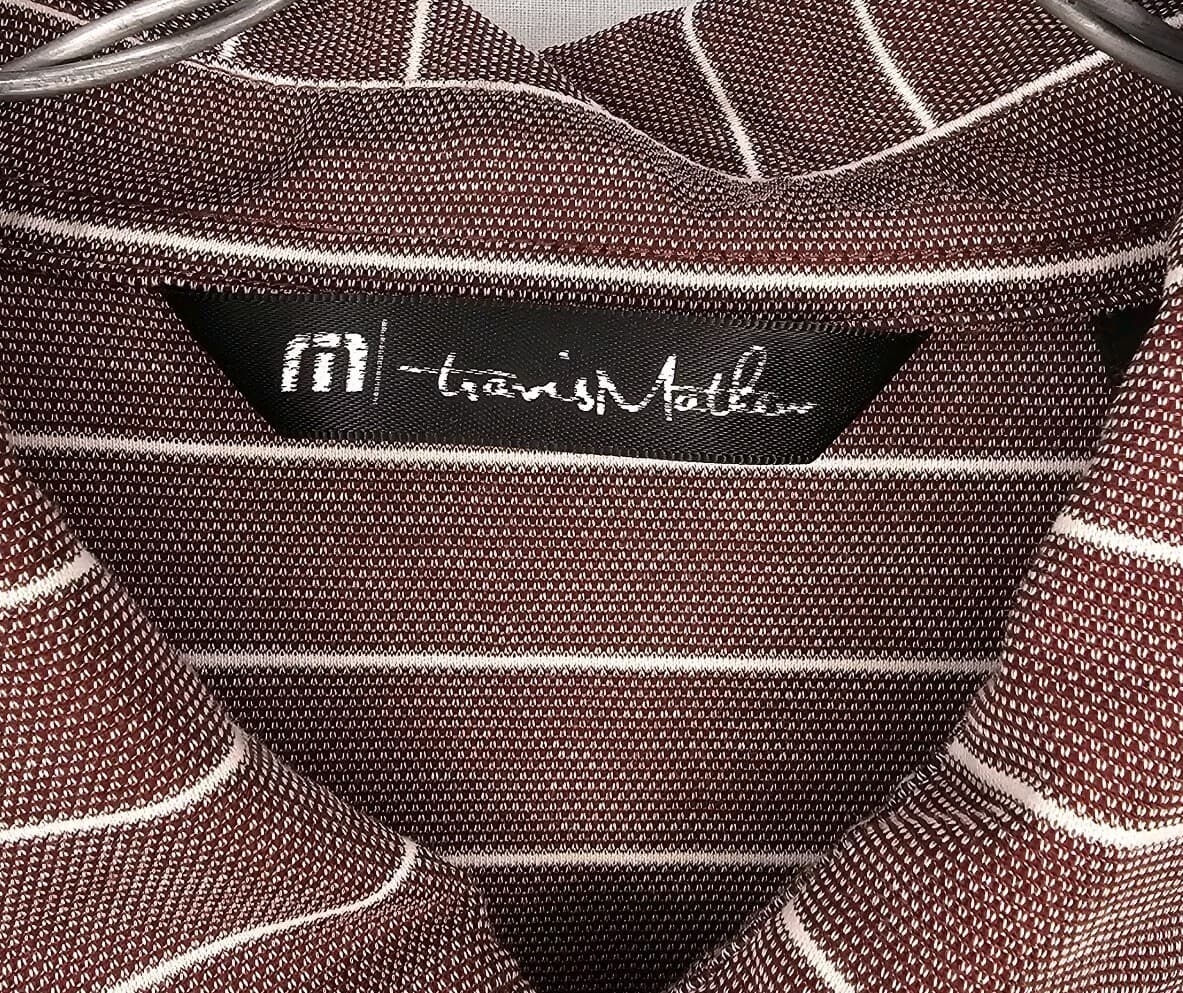 Travis Mathew Pin Stripe Golf Polo Mens Size Medium - Thumbnail 3