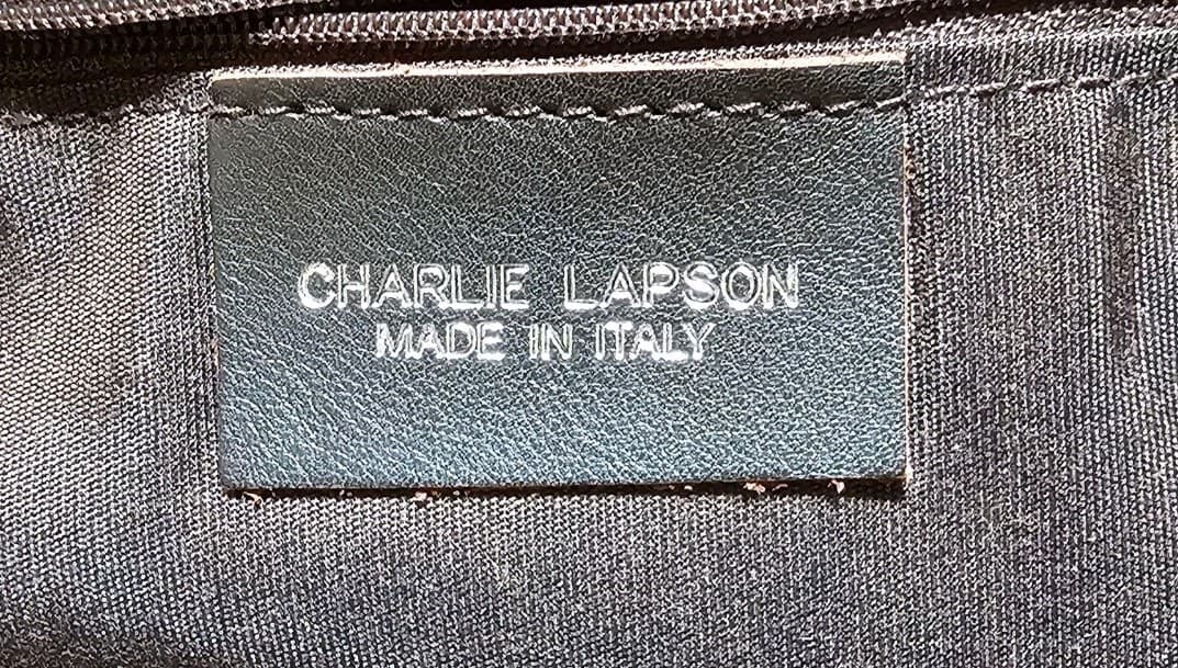 Charlie Lapsen Leather Purse Made In Italy Crocodile Embossed - Thumbnail 4