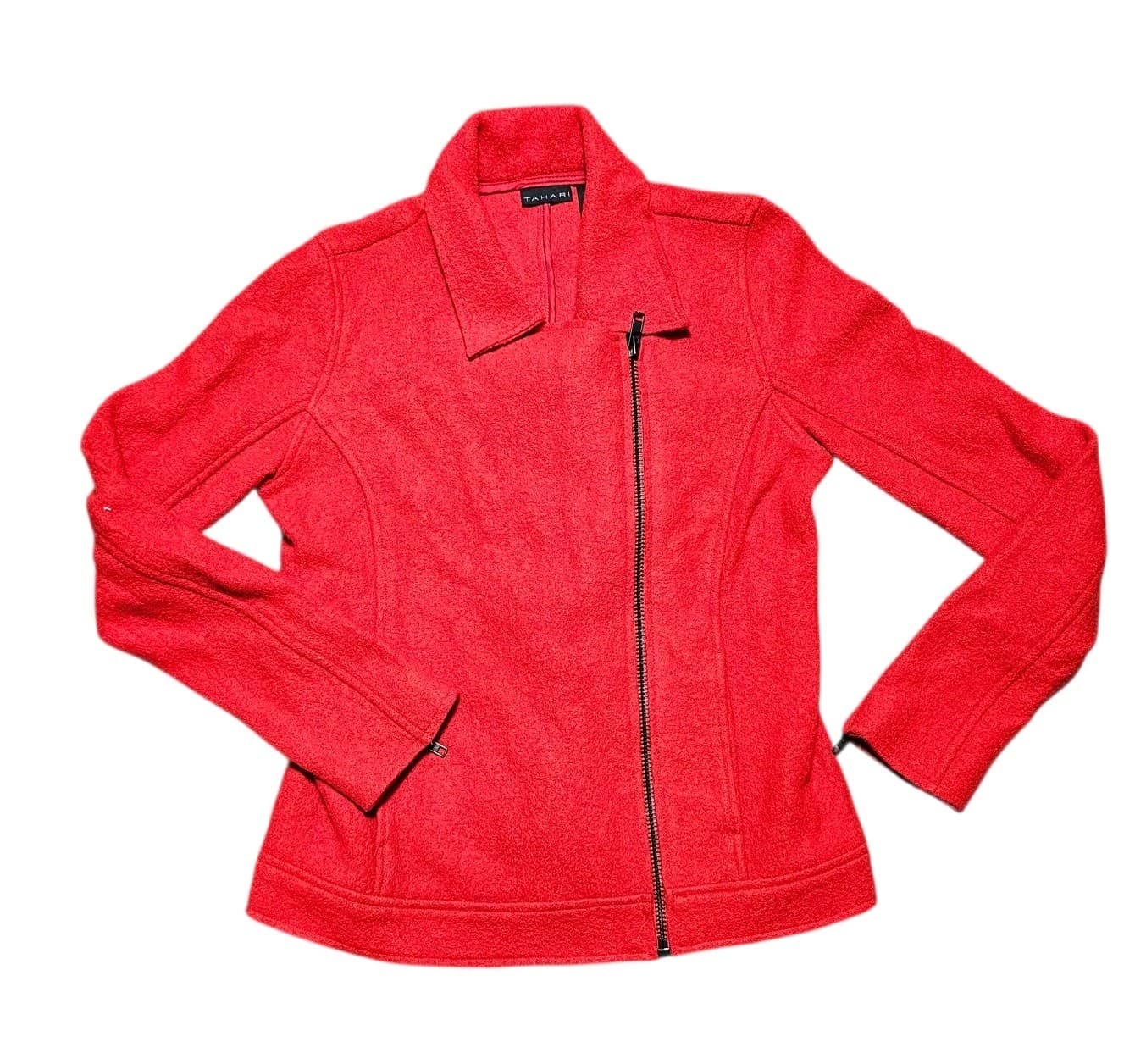 Tahari Moto Jacket Wool Blend Women’s Size S
