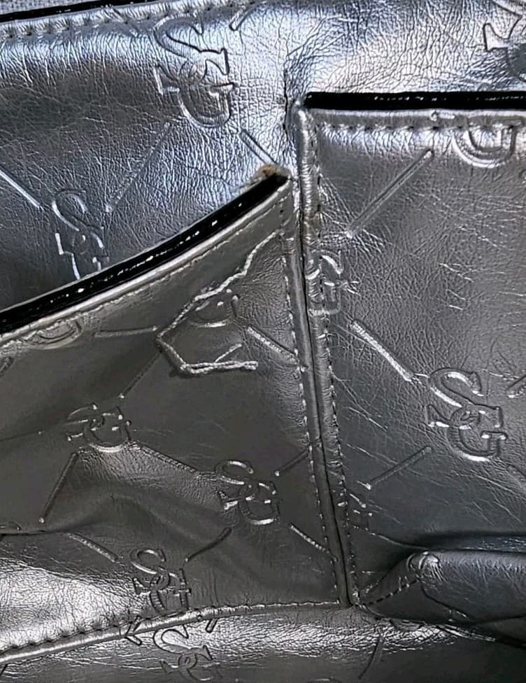 La Gioe Di Toscana By Sharon Gioe Black And White Handbag Purse - Thumbnail 17