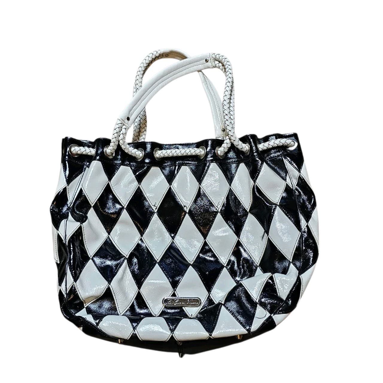 La Gioe Di Toscana By Sharon Gioe Black And White Handbag Purse