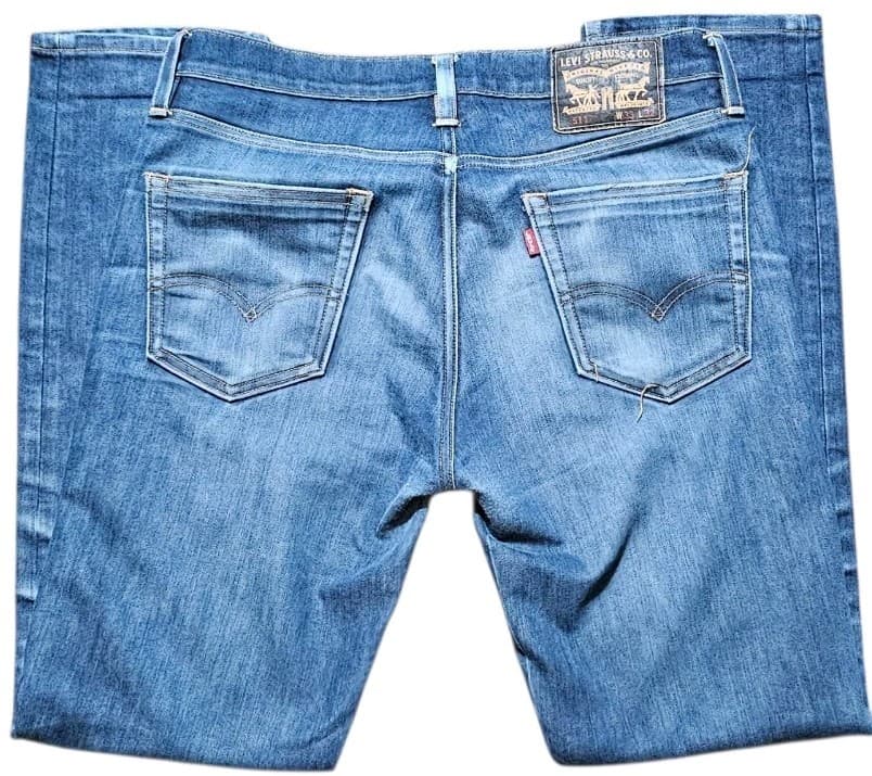 Levis 511 Slim Fit Blue Jeans 33x32 Black Patch - Thumbnail 2