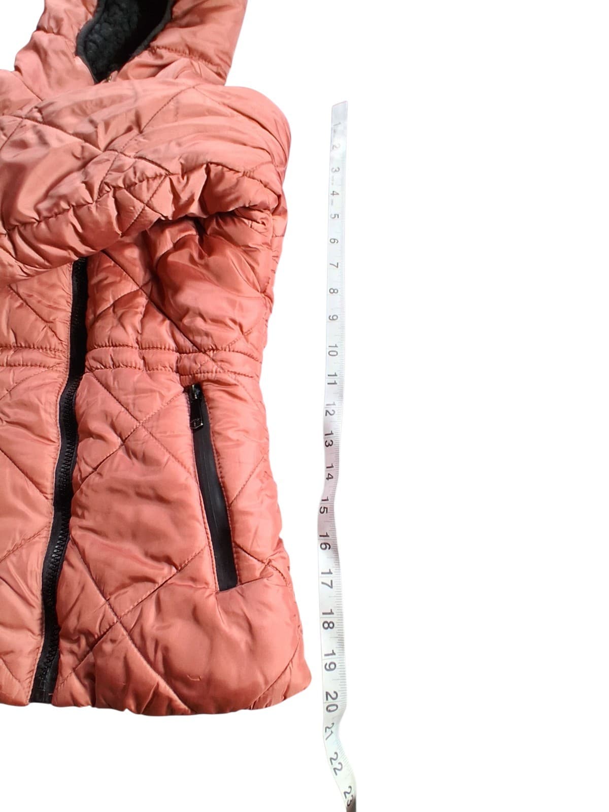 Kensie Girl Pink Quilted Puffer Jacket Sherpa Lining Hooded Toddler Size 4-6 - Thumbnail 3