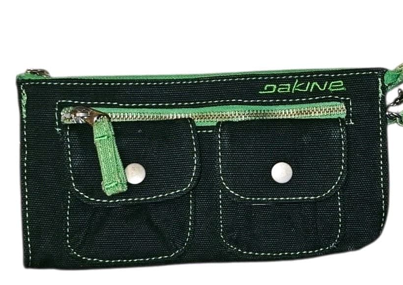 Vintage Dakine Black And Green Wristlet Utility Pouch - Thumbnail 3