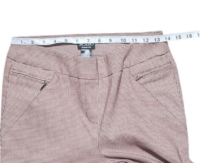 Soho Apperral Ltd. Womans Size Med Hounds Tooth Plaid Pants Pull On Stretch - Thumbnail 10