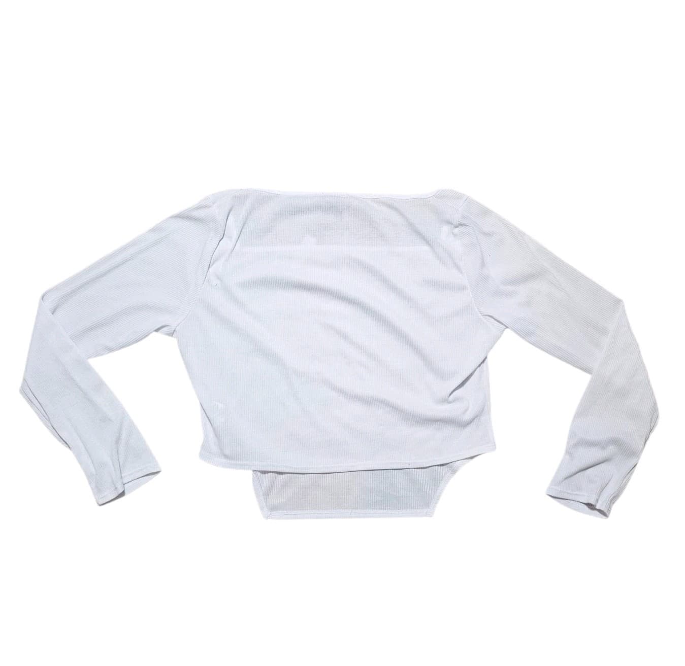 boohoo womens Ripped Cropped Long Sleeve Top (Nwt) Size 18 - Thumbnail 7