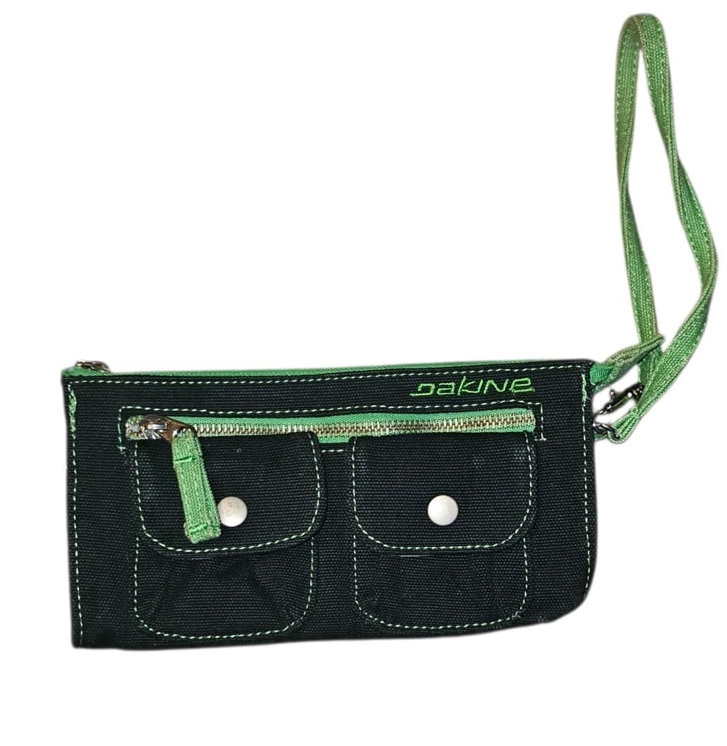 Vintage Dakine Black And Green Wristlet Utility Pouch - Thumbnail 2
