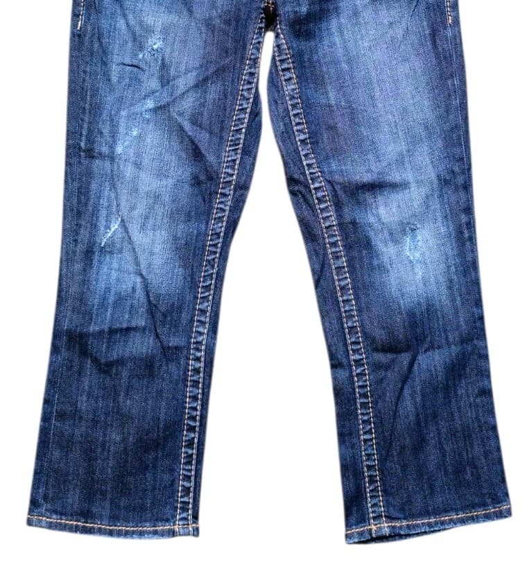 Silver Aiko Stretch Capri Jean Women’s Size 29 X 23 Back Pocket Stitching VGC - Thumbnail 4