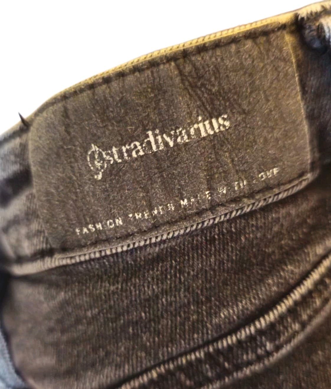 Stradivarius Mom Slim Skinny Jeans Womens Size2 Black Denim Mid Rise 5 Pockets - Thumbnail 11