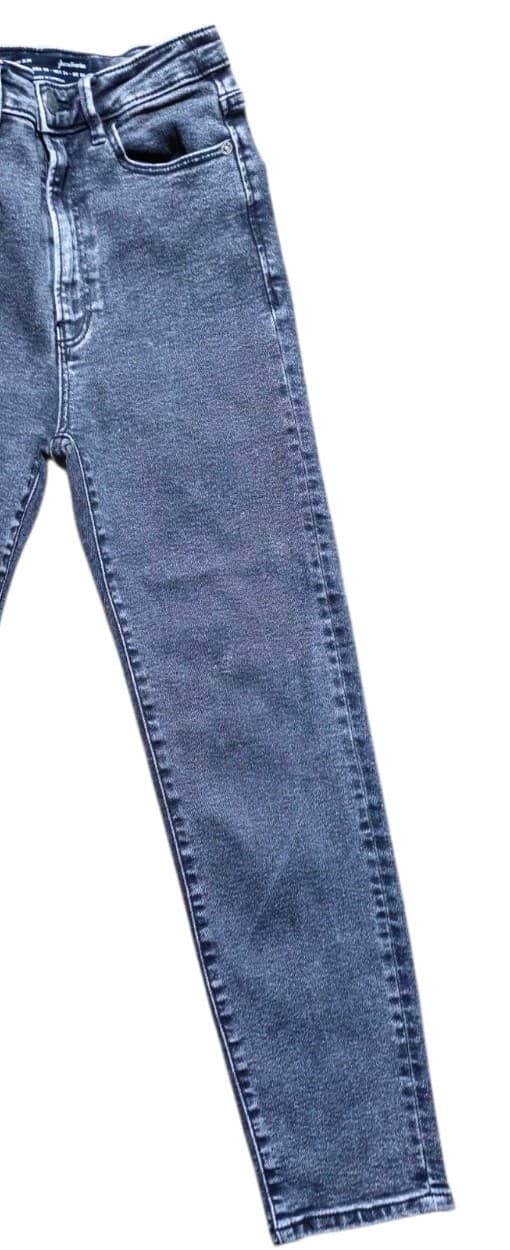 Stradivarius Mom Slim Skinny Jeans Womens Size2 Black Denim Mid Rise 5 Pockets - Thumbnail 5