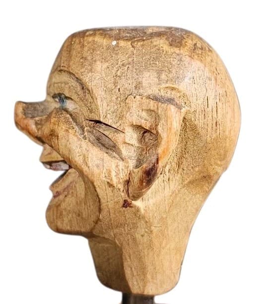 Anri Hand Carved Drunk Man On A Lamppost Wooden Cork Screw And Bottle Opener - Thumbnail 13