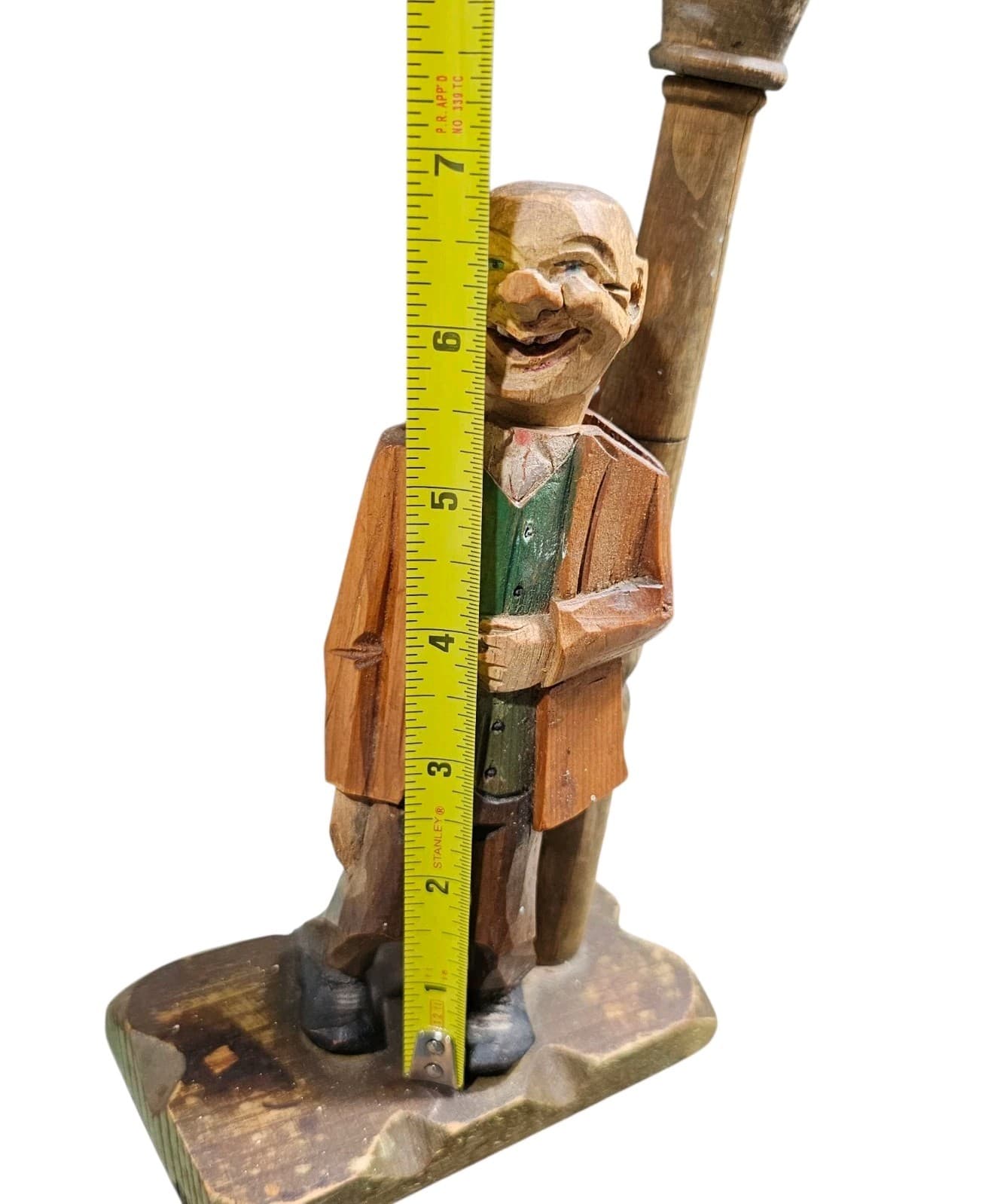 Anri Hand Carved Drunk Man On A Lamppost Wooden Cork Screw And Bottle Opener - Thumbnail 20