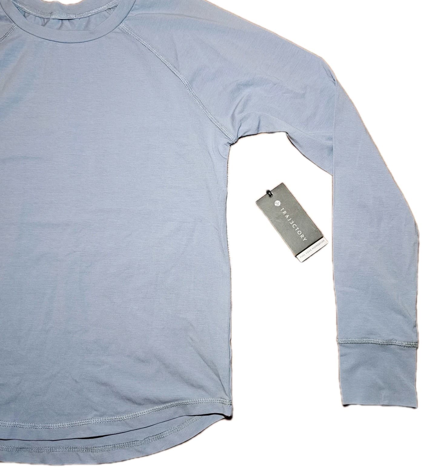 Traje3ctory Nwt Long Sleeve Shirt Light Blue Womans Size M - Thumbnail 2
