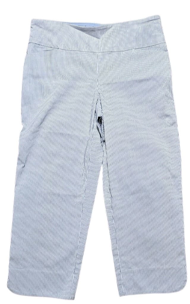 S.C.& Co Tummy Control Capri Pinstripe Pants Womans Size 10 - Thumbnail 6