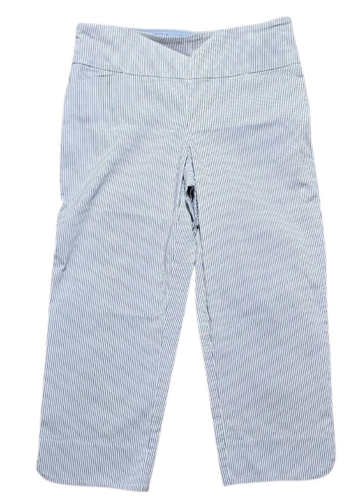 S.C.& Co Tummy Control Capri Pinstripe Pants Womans Size 10 - Thumbnail 2