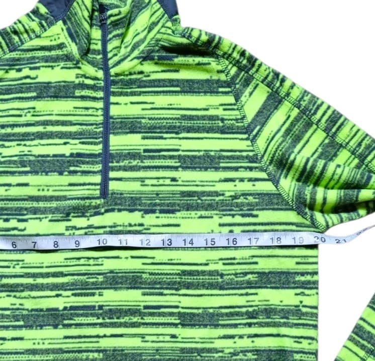 Adult XERSION Pullover Jacket - Size Mens Medium Neon Green Digital Stripe - Thumbnail 6