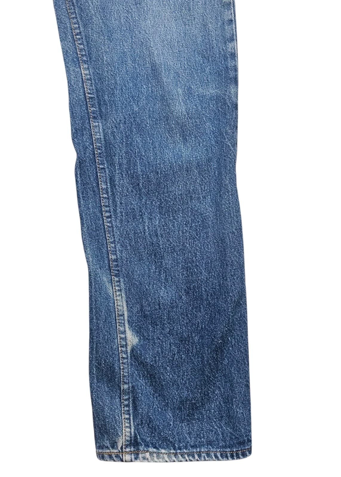 Vintage 80s Levis 501xx Mens 33x36 Distressed Button Fly Denim Jeans USA - Thumbnail 7