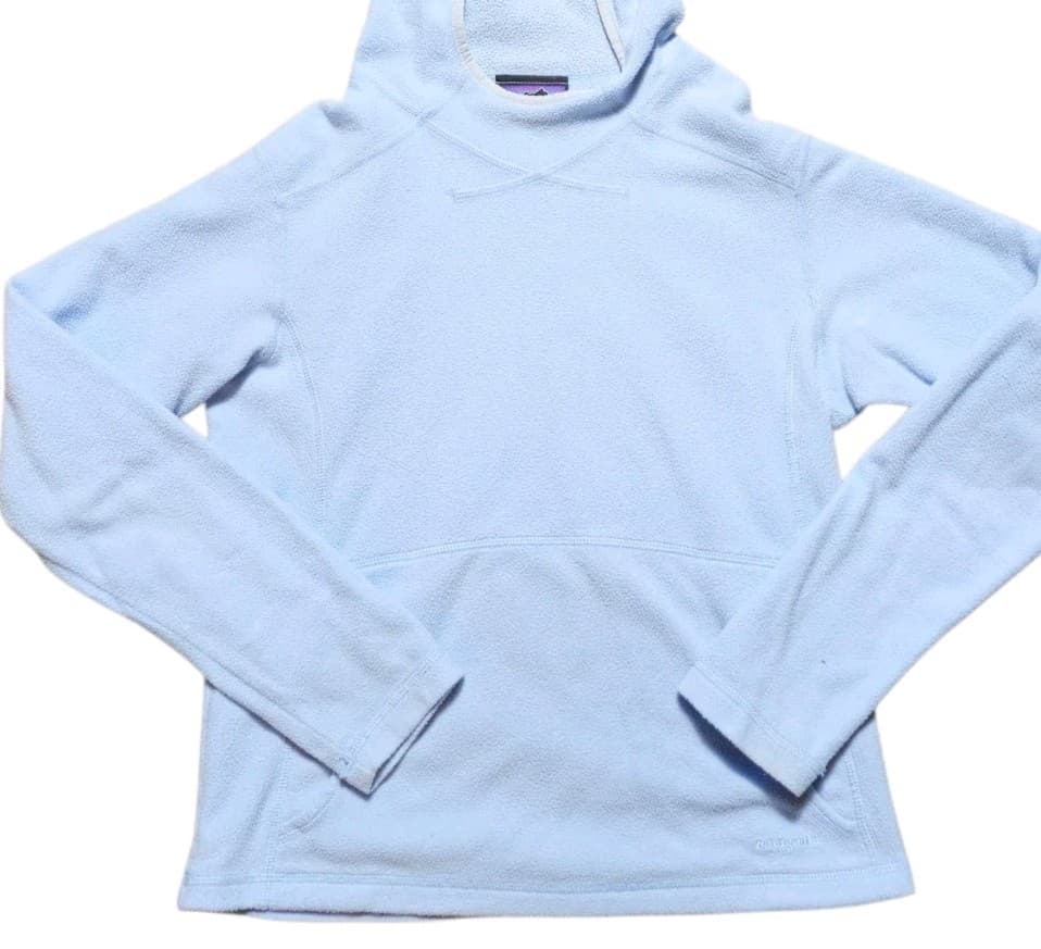 Vintage Patagonia Synchilla Womens Small Light Blue Made in USA - Thumbnail 2