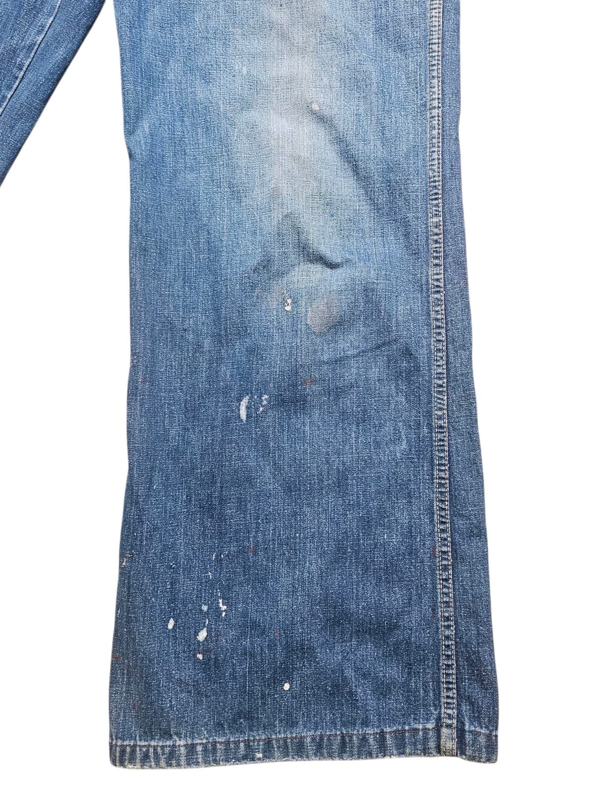 Vintage 70s BearBottom Seattle Wide Leg Flared Denim Hippie Jeans 27x32 - Thumbnail 8