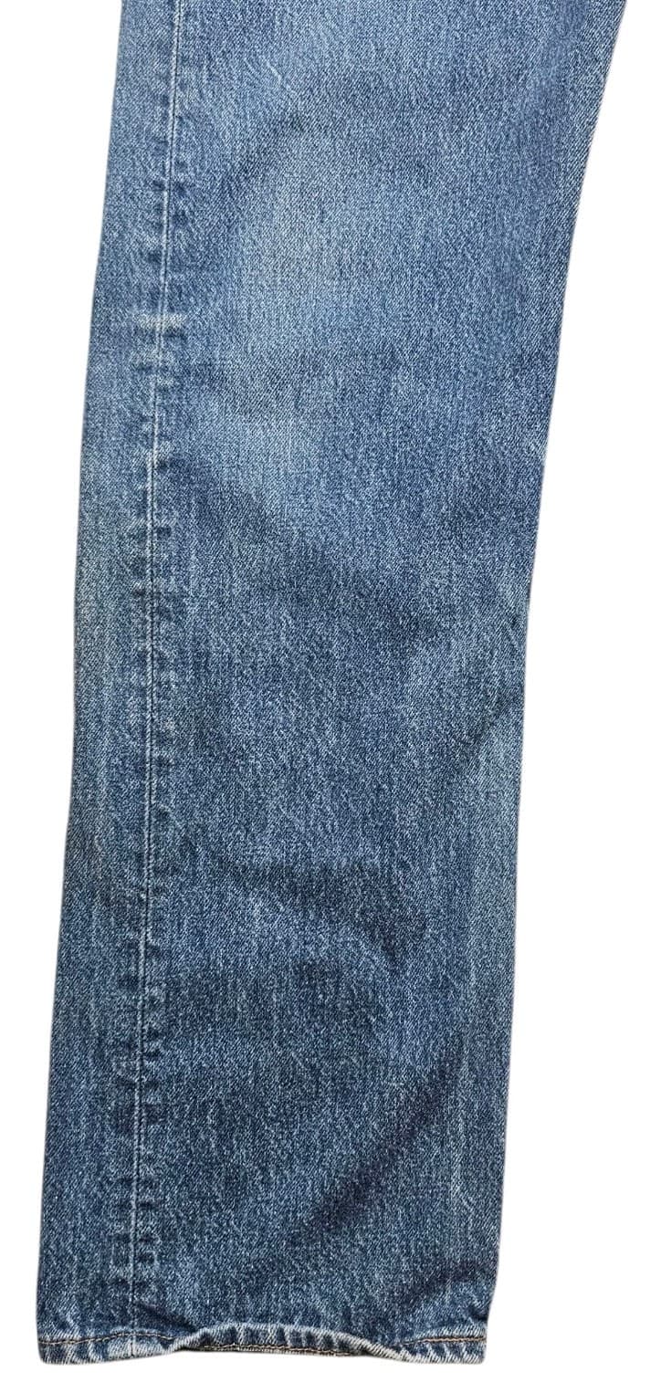 Vintage 80s Levis 501xx Mens 33x36 Distressed Button Fly Denim Jeans USA - Thumbnail 13