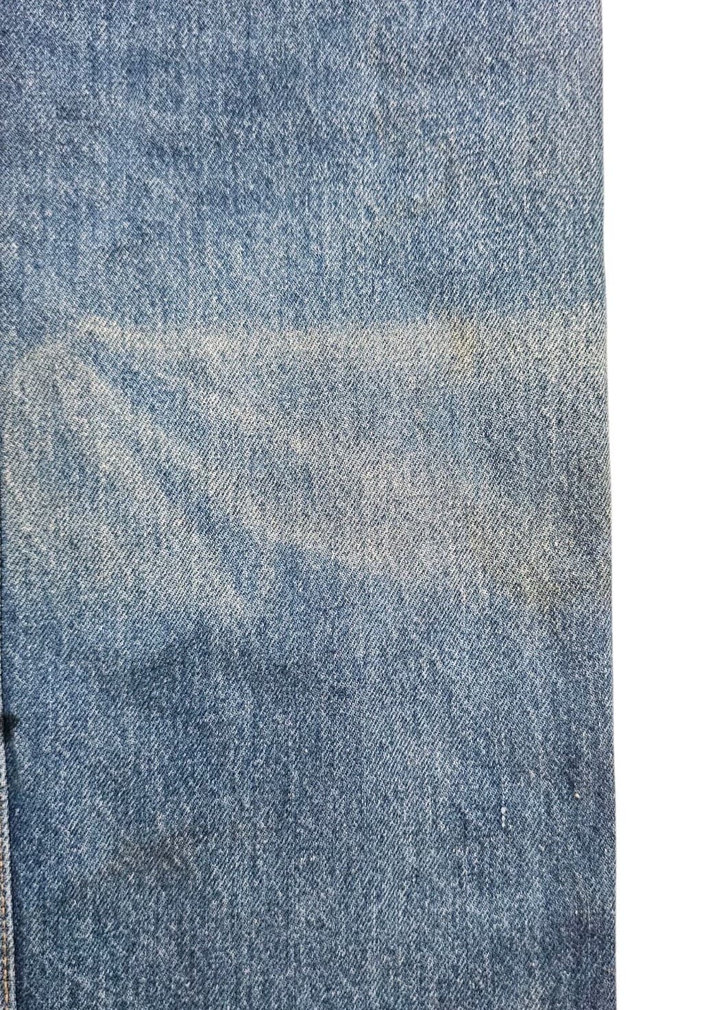 Vintage 80s Levis 501xx Mens 33x36 Distressed Button Fly Denim Jeans USA - Thumbnail 14