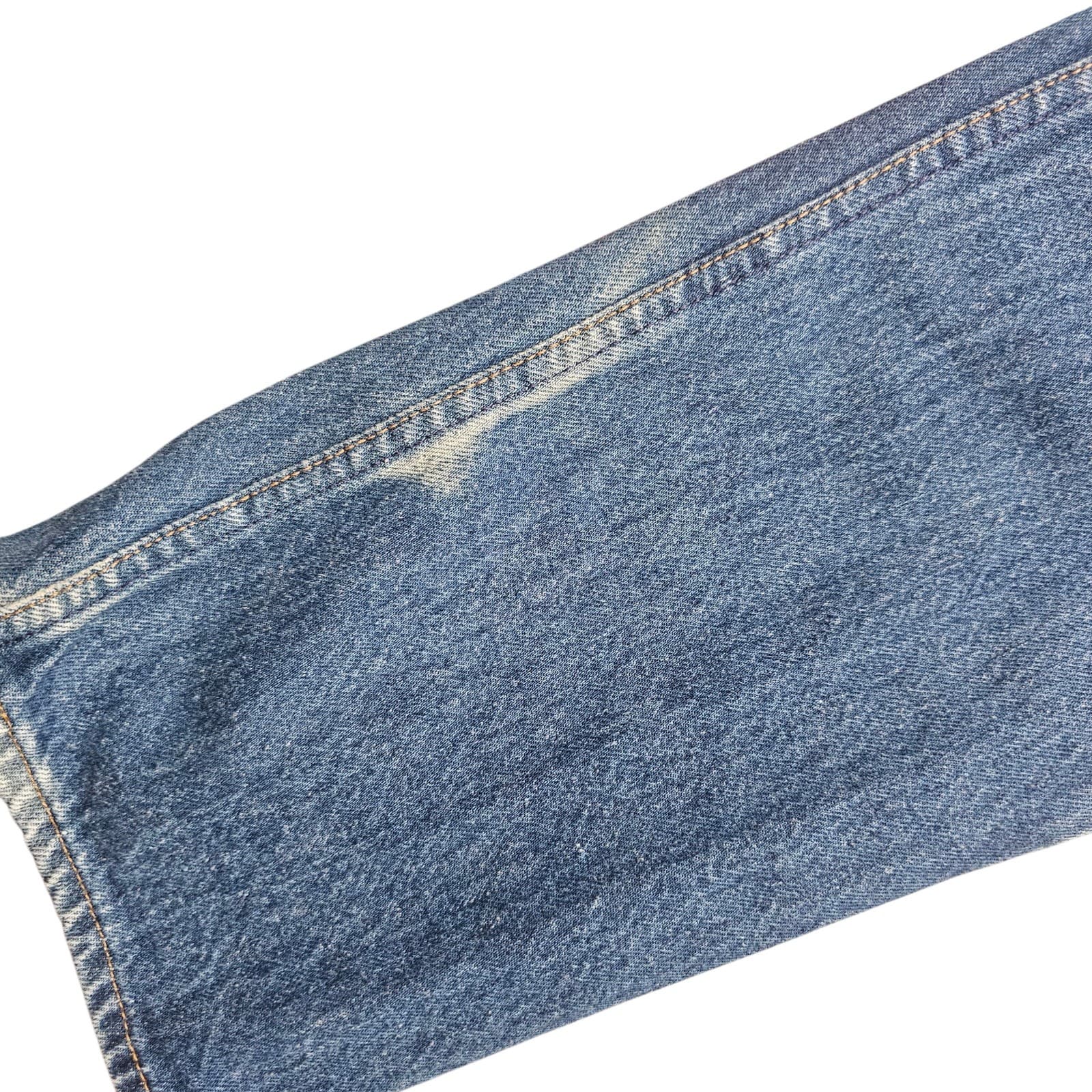 Vintage 80s Levis 501xx Mens 33x36 Distressed Button Fly Denim Jeans USA - Thumbnail 16
