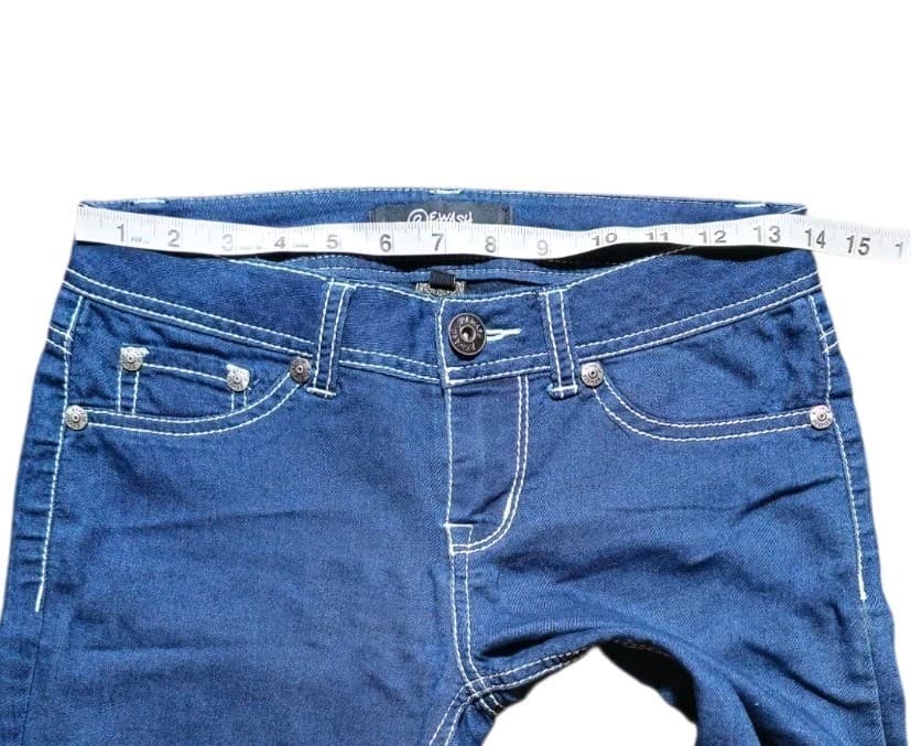 Rewash Skinny Blue Jeans Woman's Size 5 Stretch - Thumbnail 9