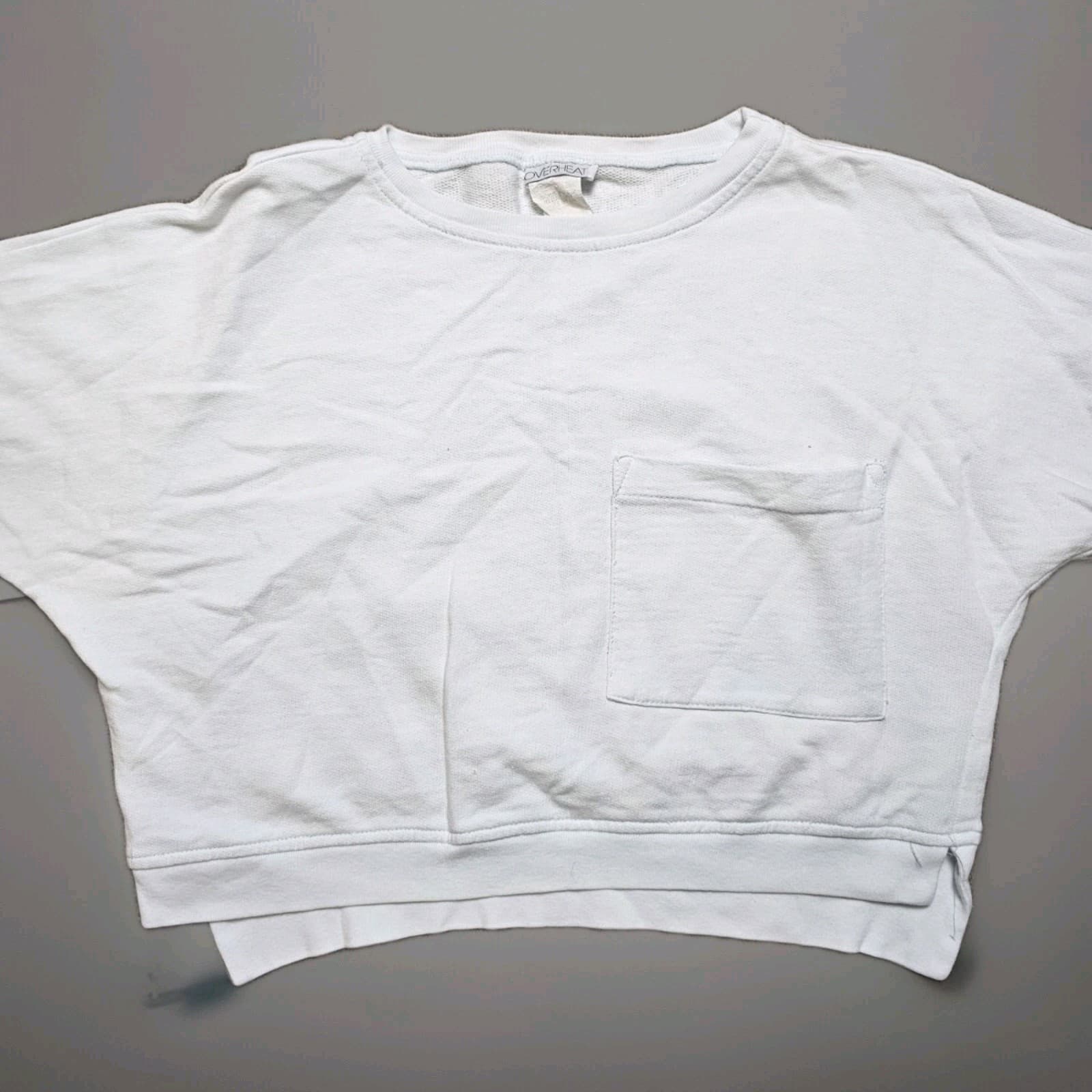 Overheat Vintage Pullover Cropped Sweater Womans Size M - Thumbnail 2