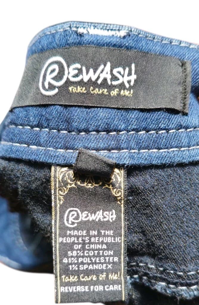 Rewash Skinny Blue Jeans Woman's Size 5 Stretch - Thumbnail 10
