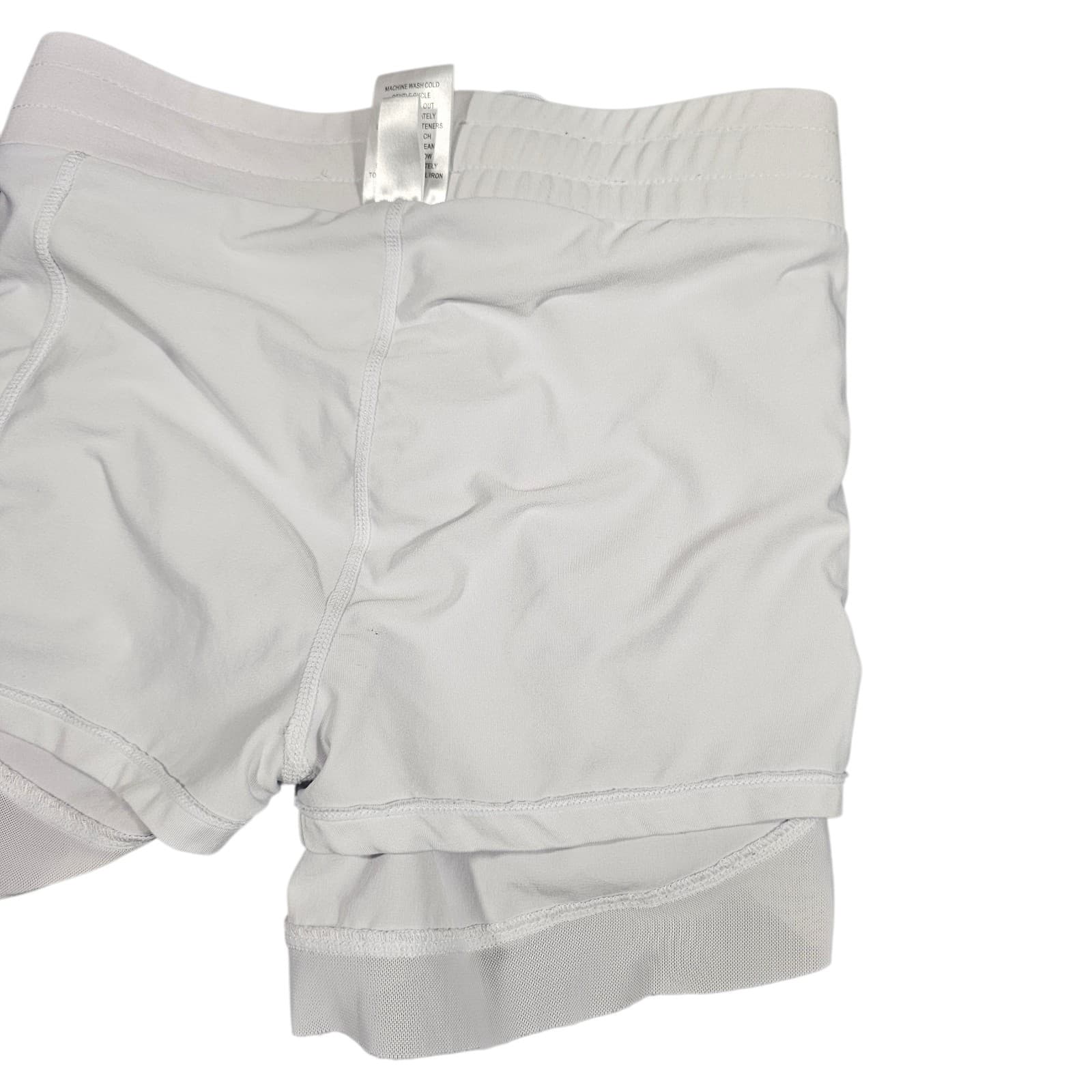 Varsity Spirit Luxe Petal Shorts White Athletic Cheerleader Short Womans Size Sm - Thumbnail 6
