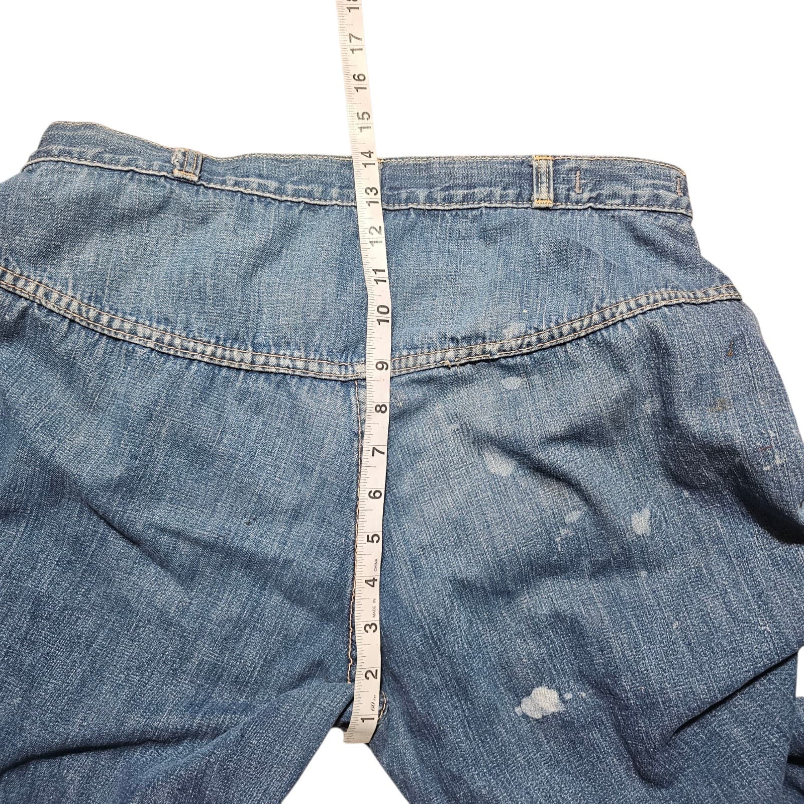 Vintage 70s BearBottom Seattle Wide Leg Flared Denim Hippie Jeans 27x32 - Thumbnail 18