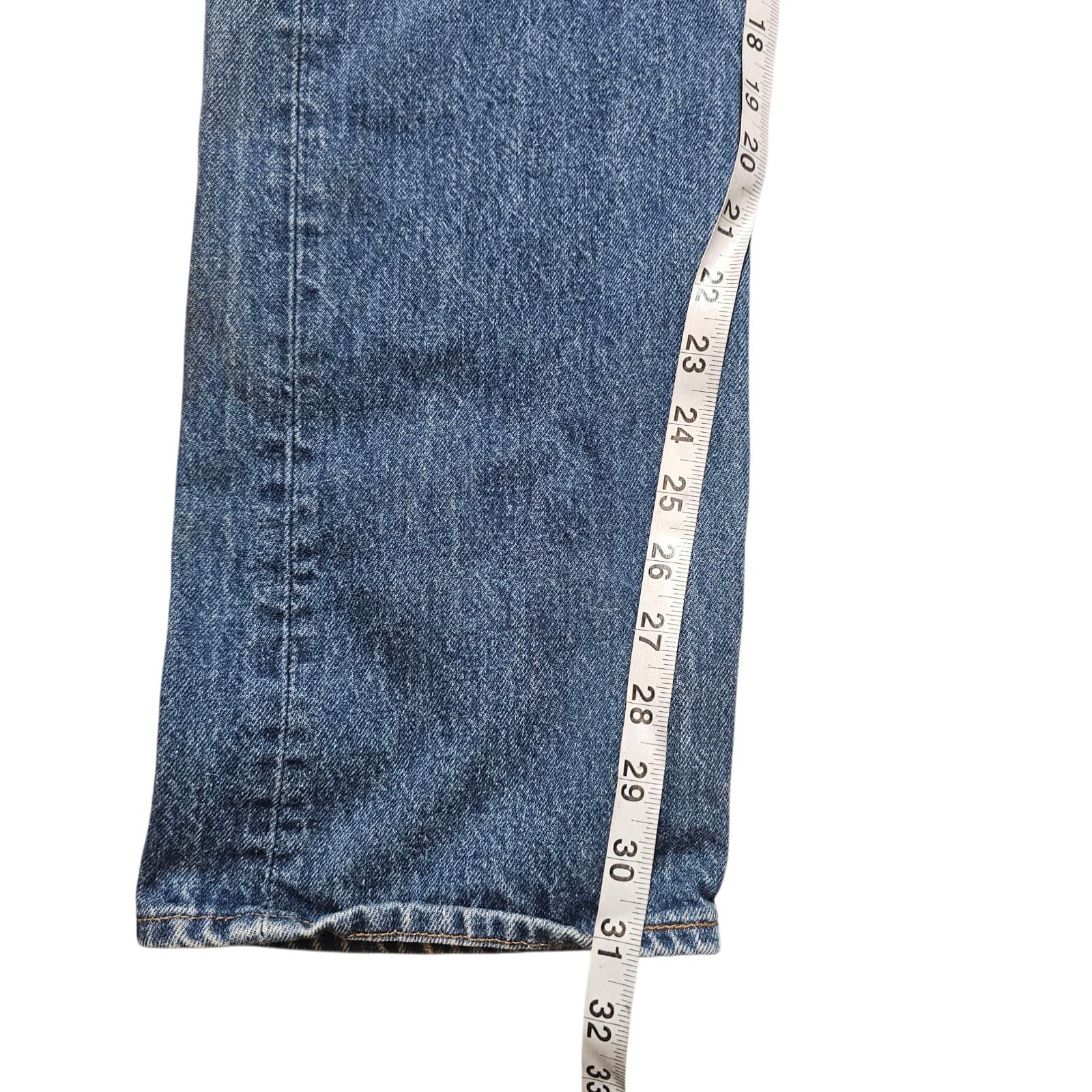 Vintage 80s Levis 501xx Mens 33x36 Distressed Button Fly Denim Jeans USA - Thumbnail 18