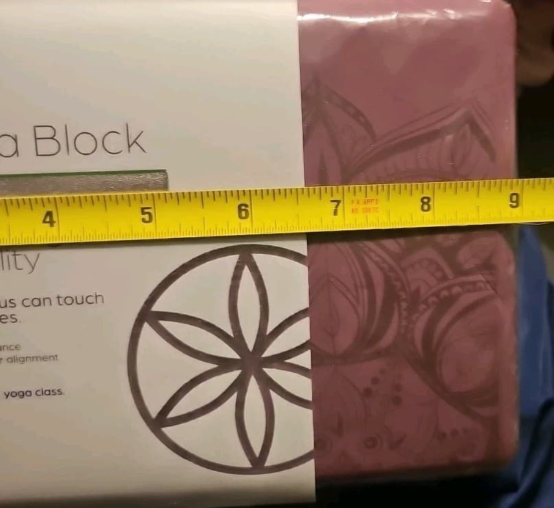 Gaiam Foam Yoga Block, New, Purple 9"W x 6"H x 4"D - Thumbnail 6