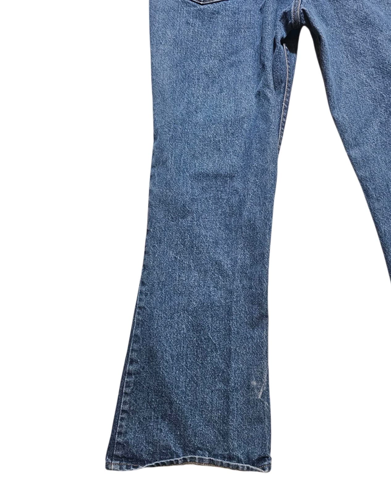 Vintage 1980 Levis 646-0217 Orange Tab Flared Jeans Talon 42 Zipper 36x29.5 - Thumbnail 8