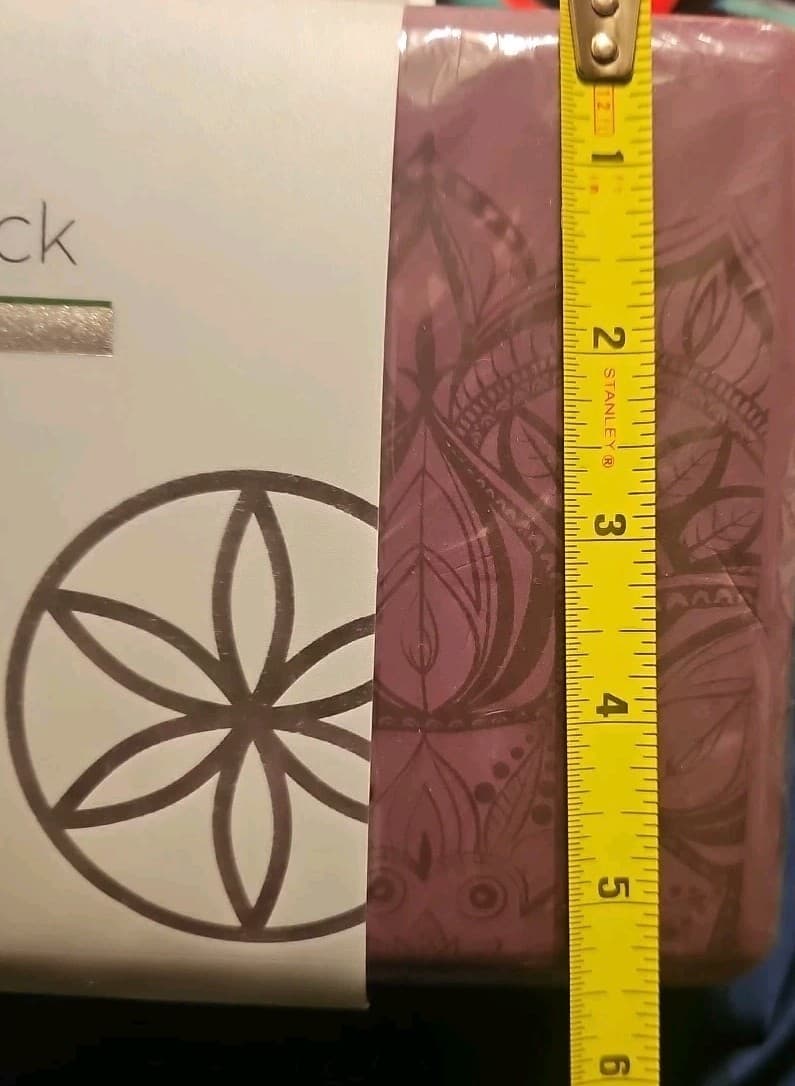 Gaiam Foam Yoga Block, New, Purple 9"W x 6"H x 4"D - Thumbnail 7