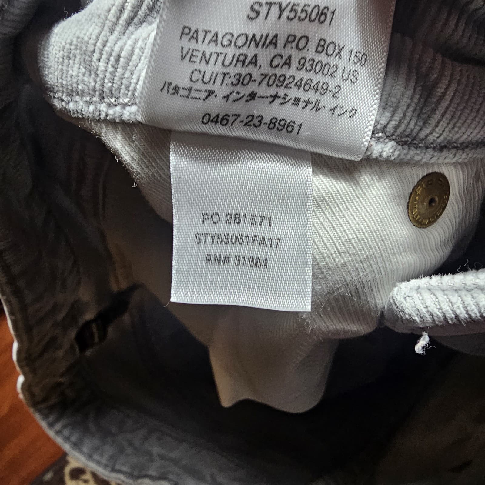 Patagonia Organic Cotton Corduroy Pants in Drifter Grey, Size 28 - Thumbnail 12