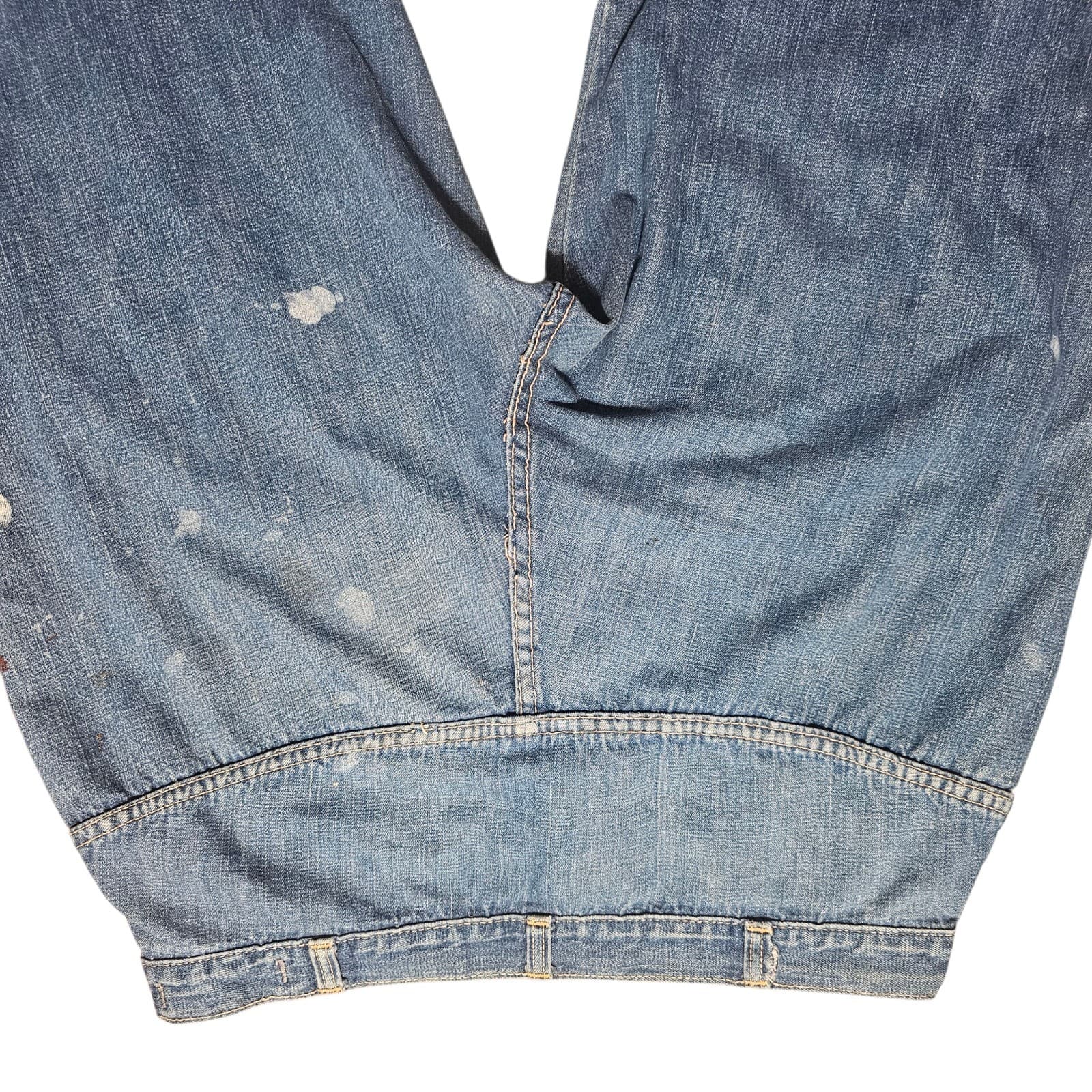 Vintage 70s BearBottom Seattle Wide Leg Flared Denim Hippie Jeans 27x32 - Thumbnail 15