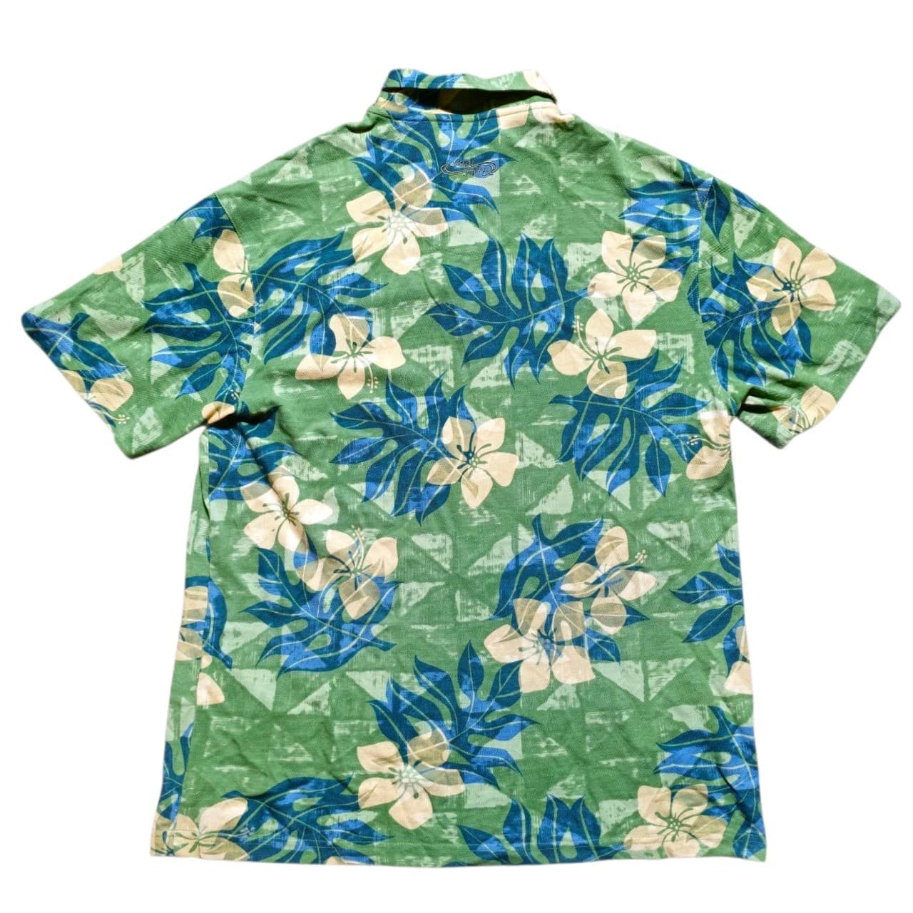 Crazy Shirts Sharka Hawaiian Polo Shirt Men's Size Large Hibiscus Floral - Thumbnail 5