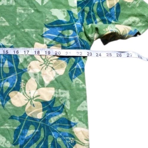 Crazy Shirts Sharka Hawaiian Polo Shirt Men's Size Large Hibiscus Floral - Thumbnail 9