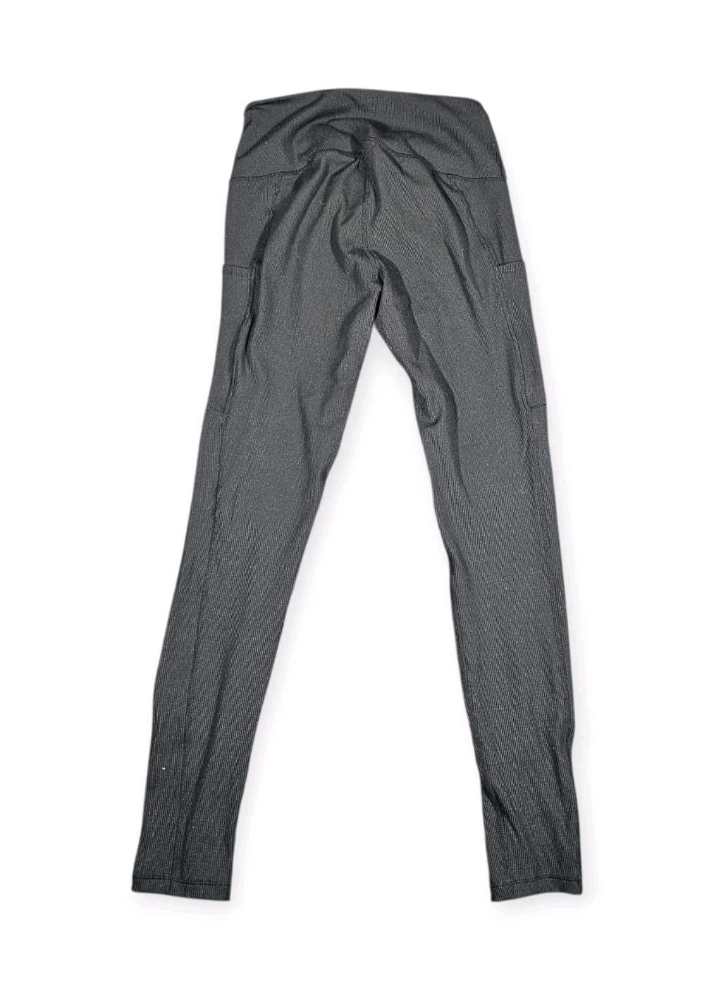 Lukka Lux Women’s Ribbed Legging with Side Pockets Moisture Wicking Fabric Small - Thumbnail 4