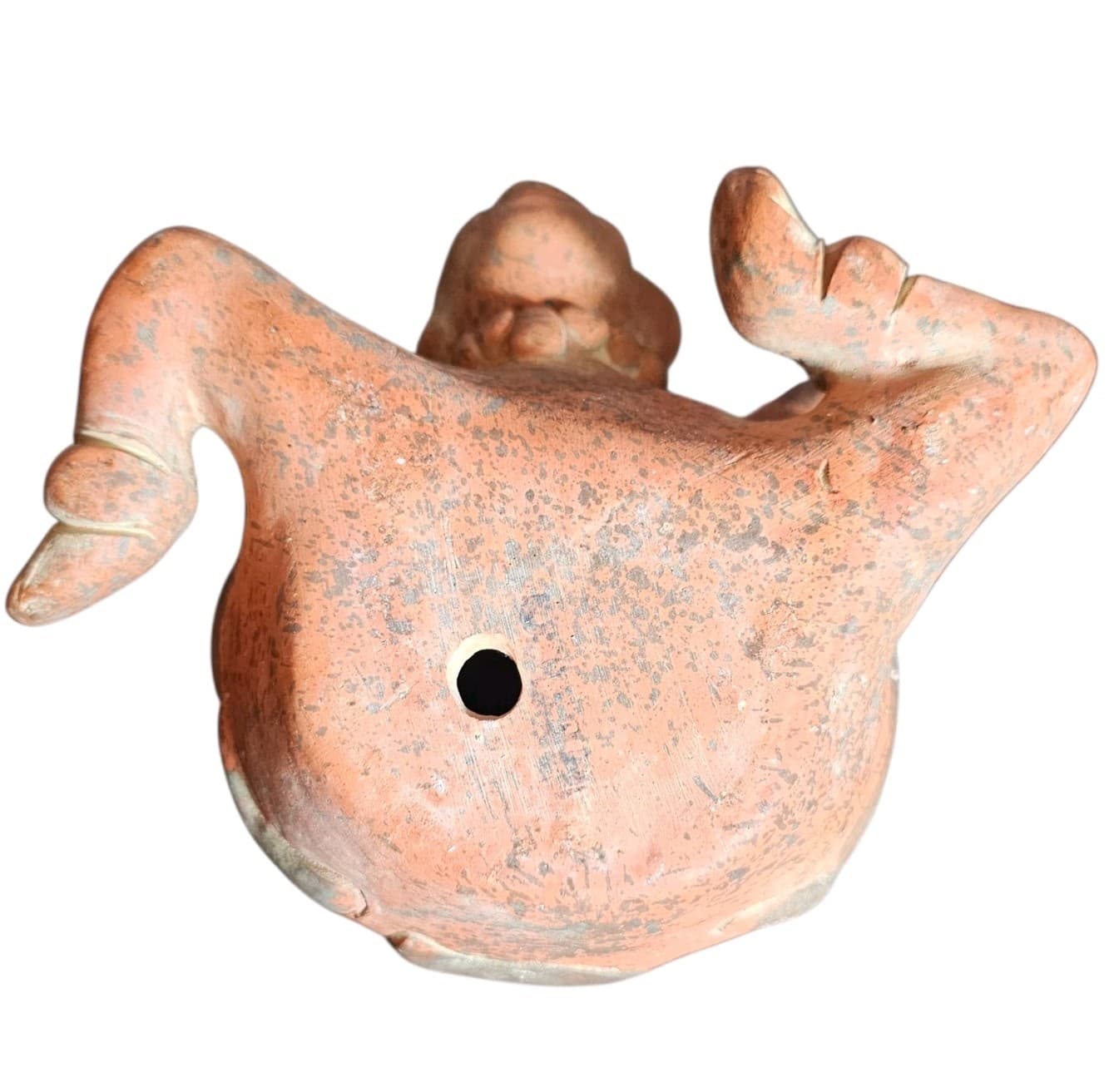 Vintage Pre-Columbian Terracotta Pottery Red Clay Sculpture Vase - Thumbnail 9