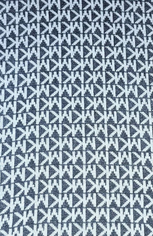 Michael Kors Scarf Monogram Dark Grey/ Light Grey Black Edge New With Tag - Thumbnail 5