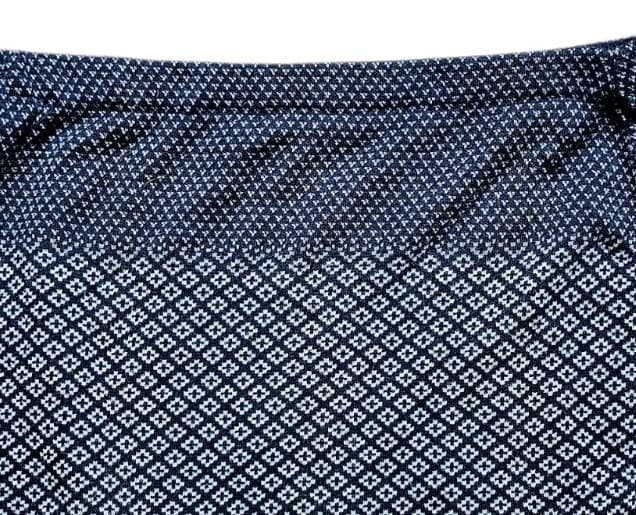 Orvis Blue, GeoMetric Tight Knit Diamond Matrix Pattern Mini Skirt Women's Lrg - Thumbnail 10