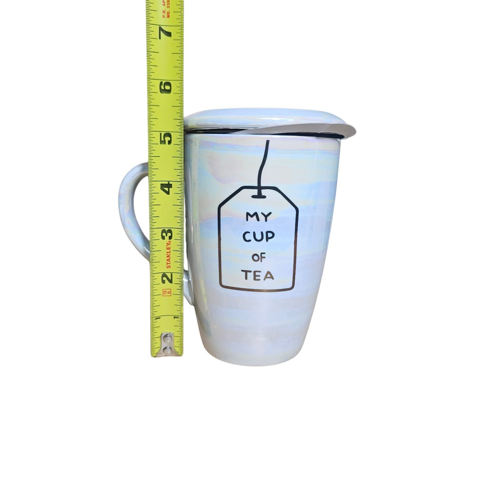 Modern Expressions Ceramic Mug With Tea Infuser And Lid - Thumbnail 6