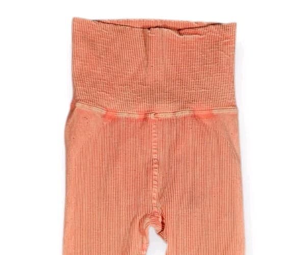 Free People Movement Ribbed Yoga Pants Leggings Orange Womans Size Xs - Thumbnail 3