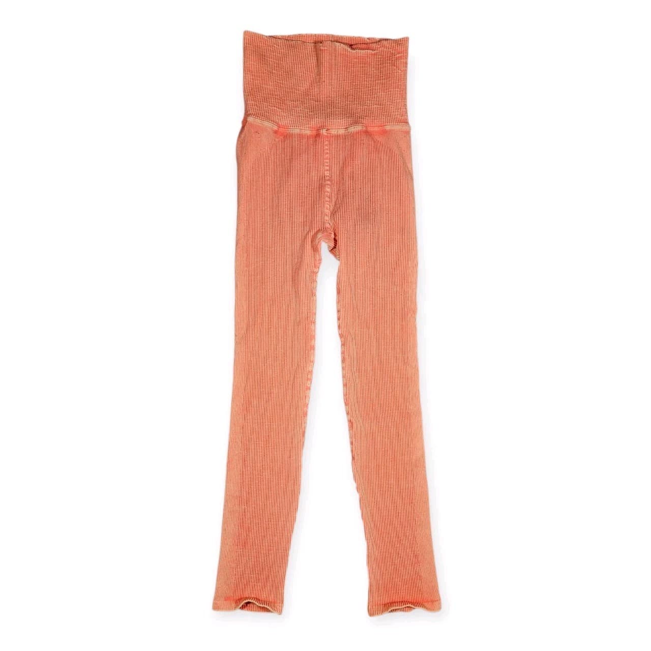 Free People Movement Ribbed Yoga Pants Leggings Orange Womans Size Xs
