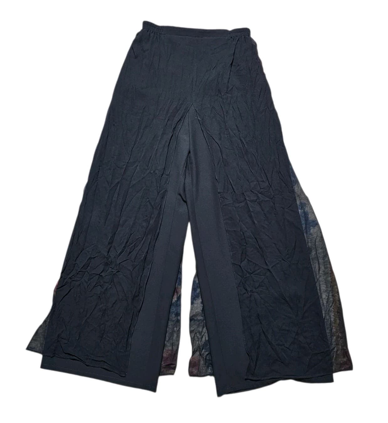 Adrianna Papell Evening Essentials Black 100% Silk Shell Pants Women's Size 10