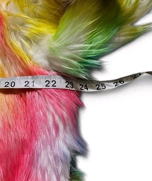 Fhillnuo Rainbow Faux Fur Hooded Jacket Rave Festival Fits Womans 1x/2x Men Xl - Thumbnail 9