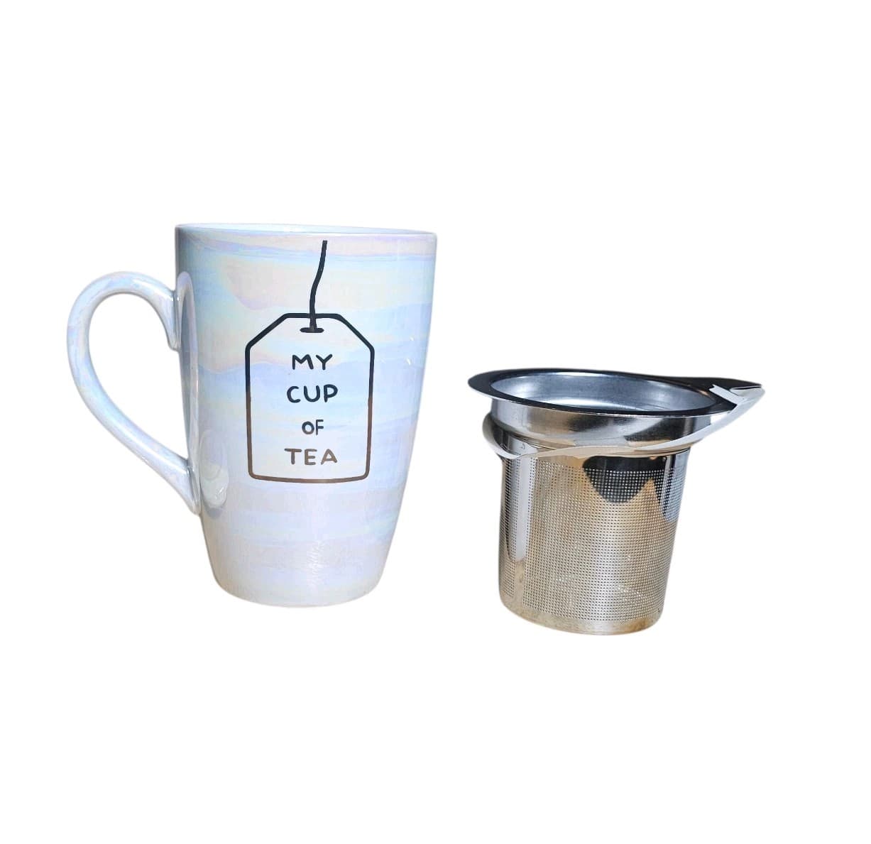 Modern Expressions Ceramic Mug With Tea Infuser And Lid - Thumbnail 2